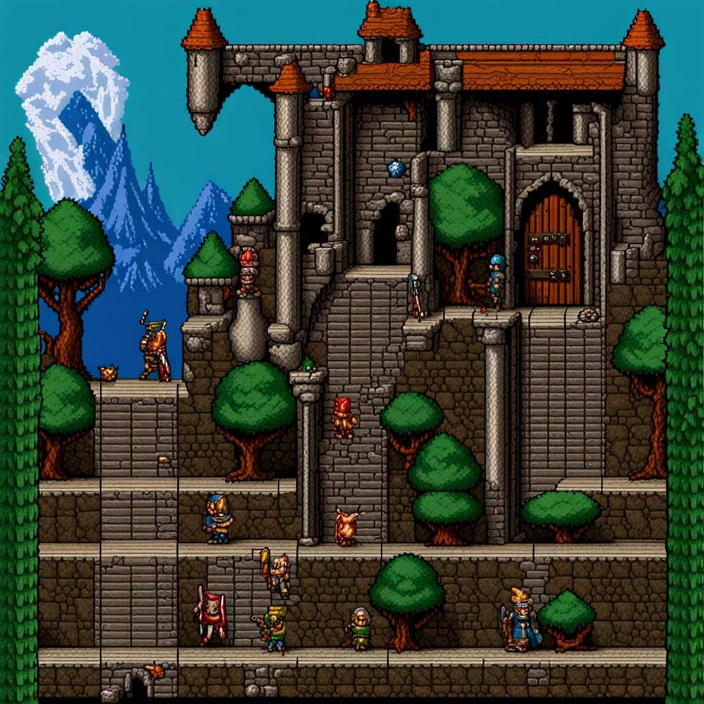 Dungeons and Dragons 16-bit Platform Game