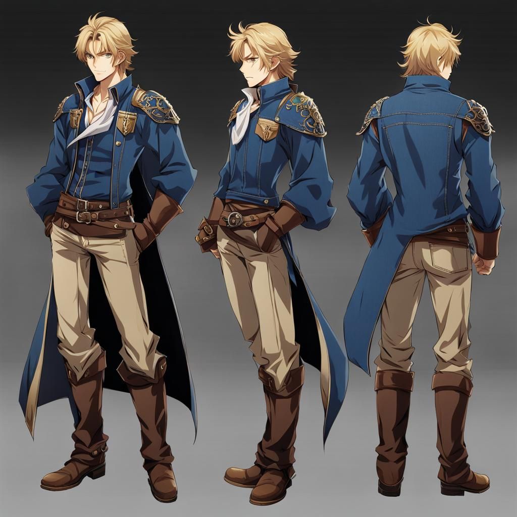 Denim Powell in Casual Outfit Anime Style