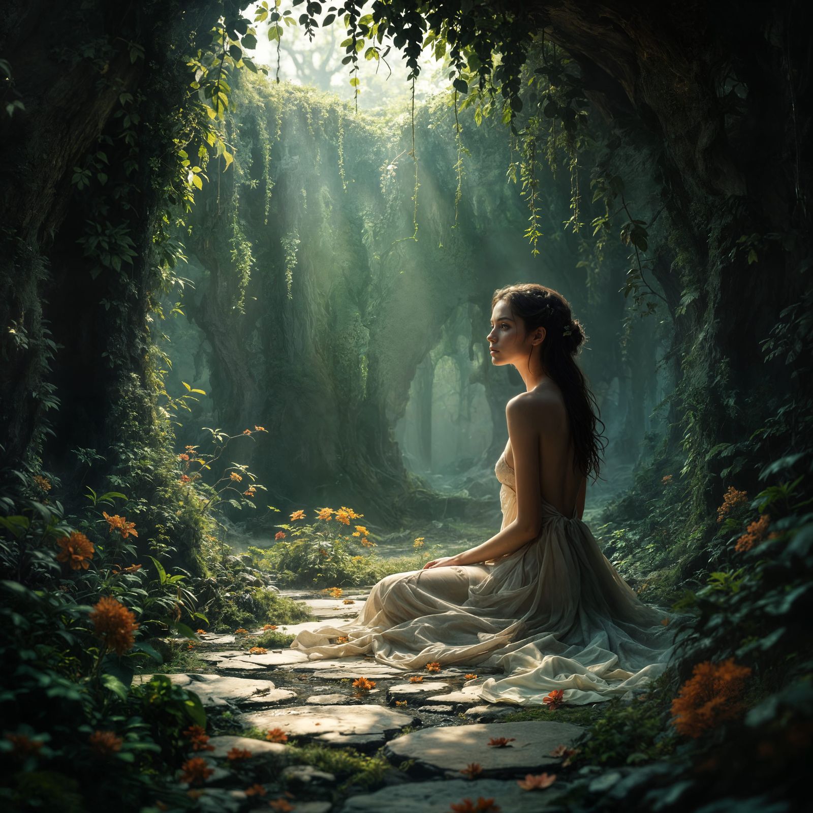 Ethereal Oasis Lost in Serenity