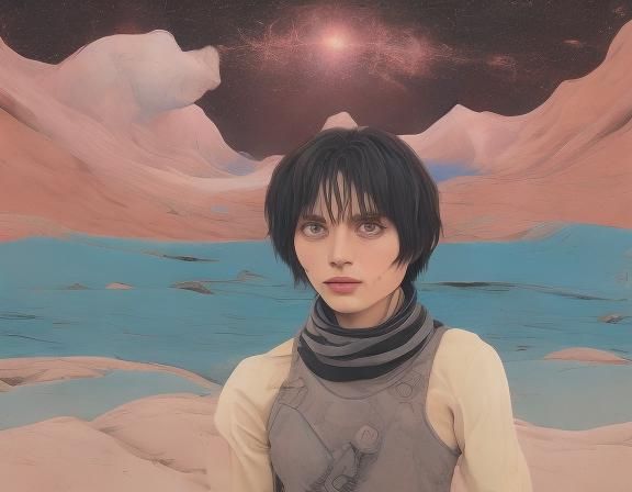 Surreal Male Portrait in 8k Resolution