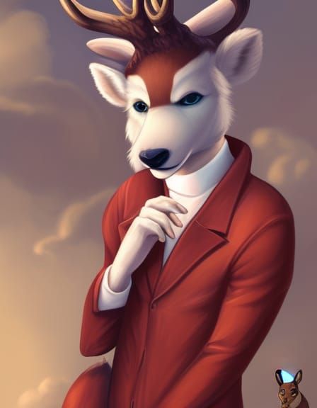 WELCOME to the Game Challenge : Theme : 'An Anthropomorphic Deer' : Open for all AI Enthusiasts https://nightcafe.art/st...