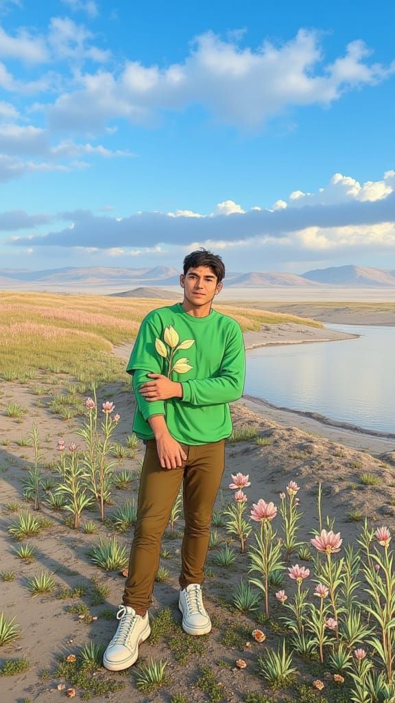 Dreamy Landscape in Vibrant Ghibli Style