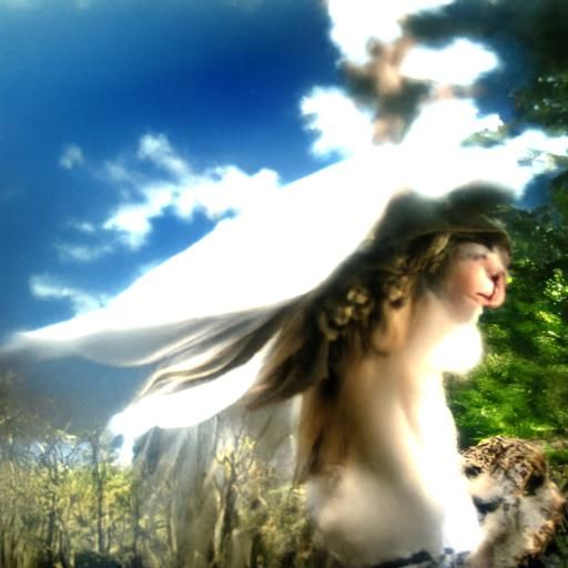 Divine Roman Goddess of the Hunt in Sunlight