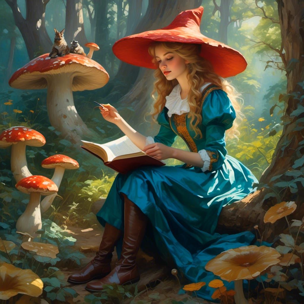 Whimsical Alice in Wonderland Fantasy Art