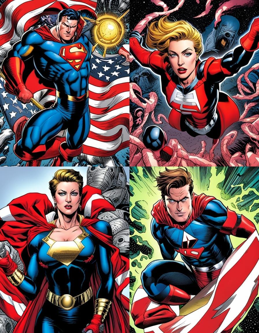 Dynamic Comic Book Art Illustration