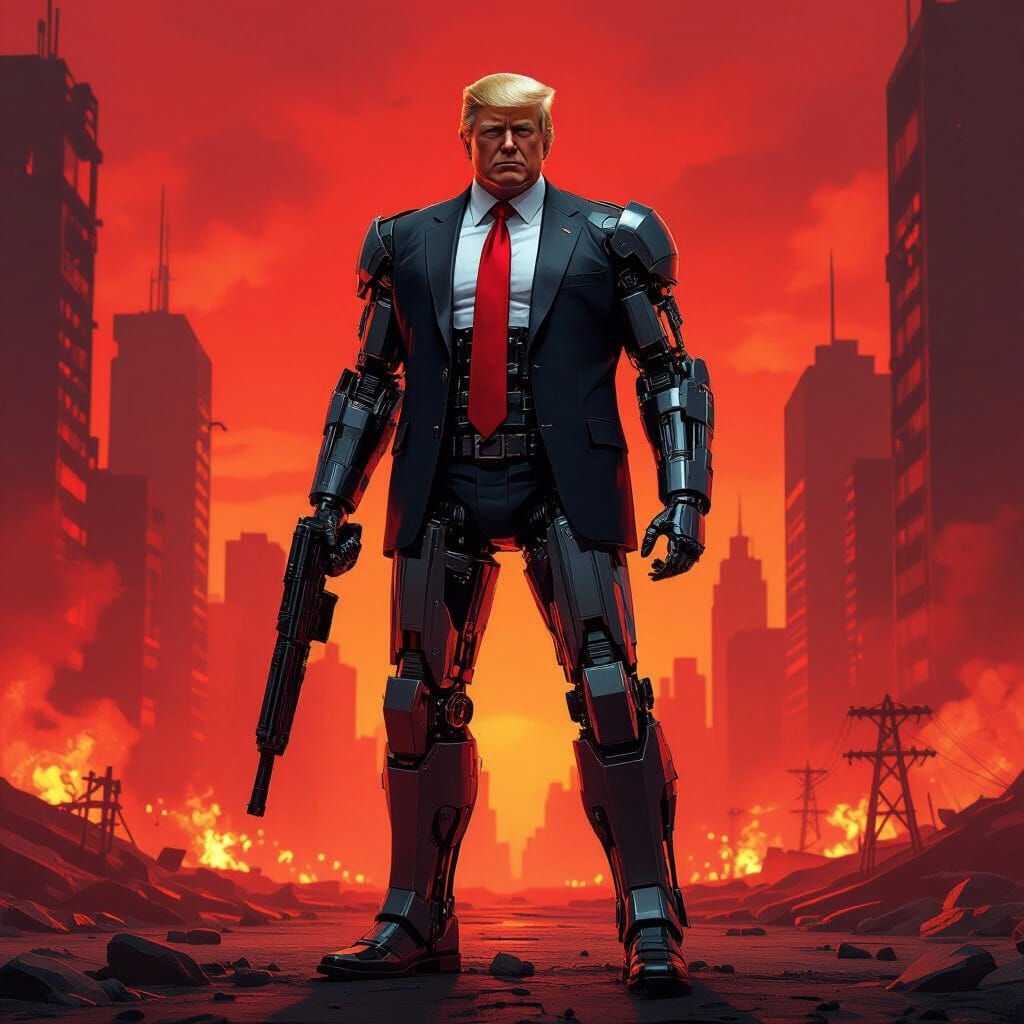 The Trumpinator Poster: Trump as Terminator