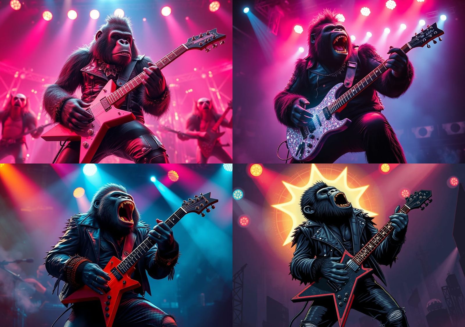 Marshmallowpunk Gorilla in Musical Ecstasy