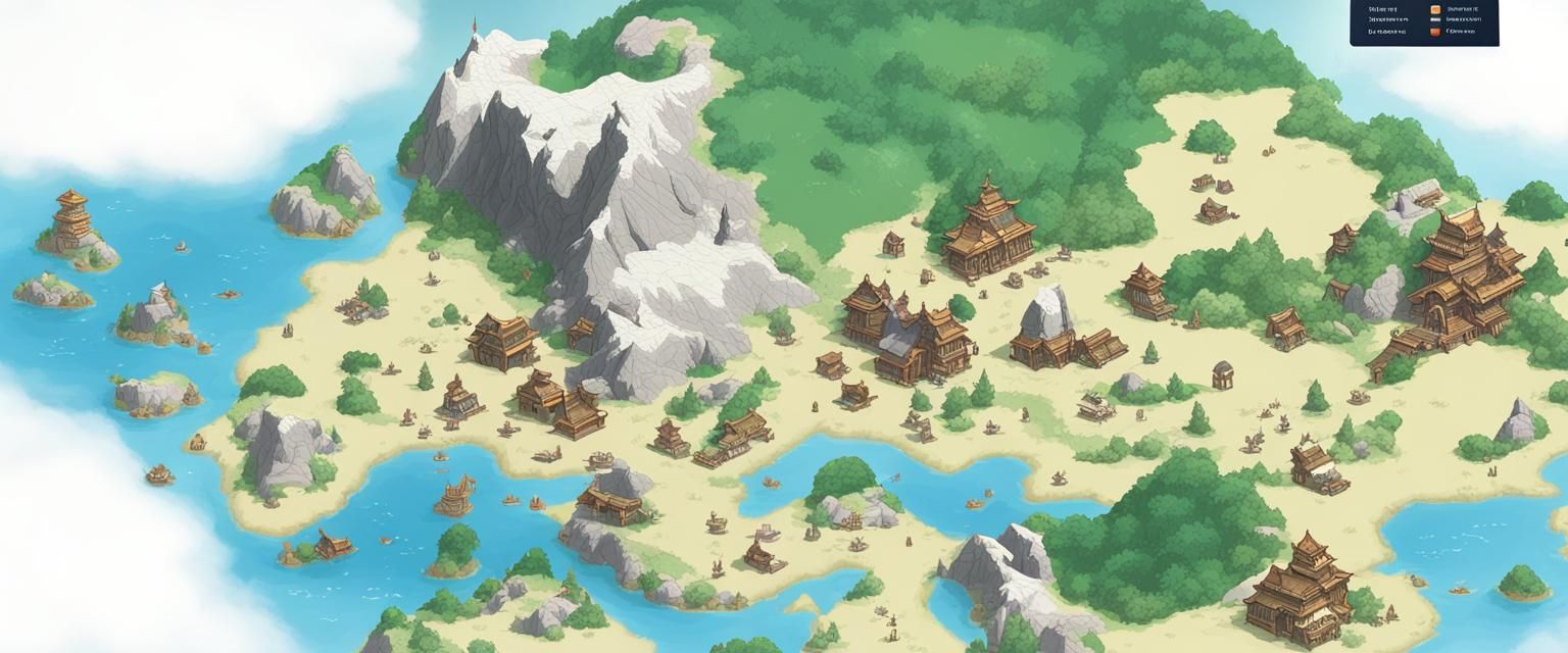 Detailed Cartographic Map with Enhanced Graphics