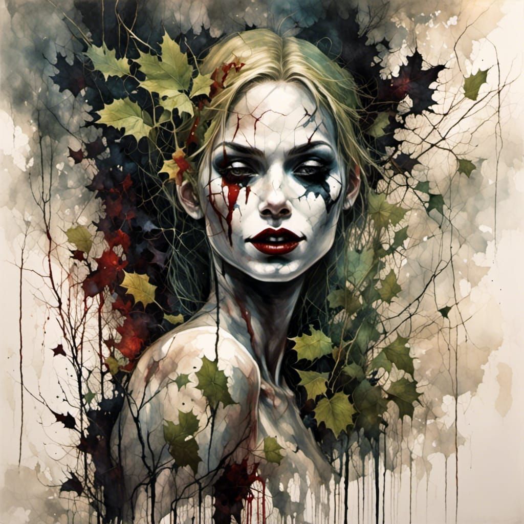 Harley Quinn and Poison Ivy's Deadly Embrace