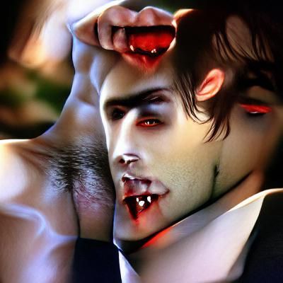 Stylized Vampire Figure in Contemporary Style
