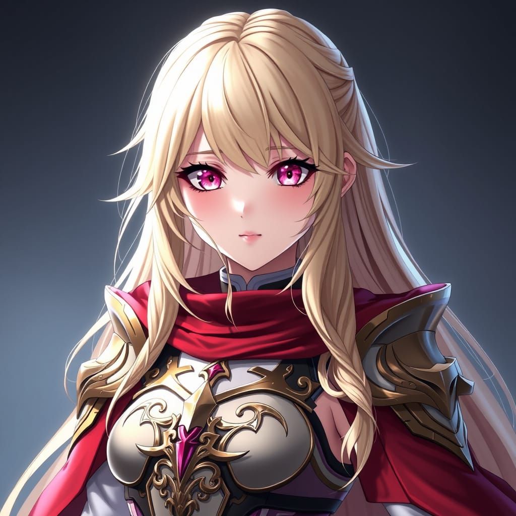 Design a masterpiece featuring Corrin, the main female prota...