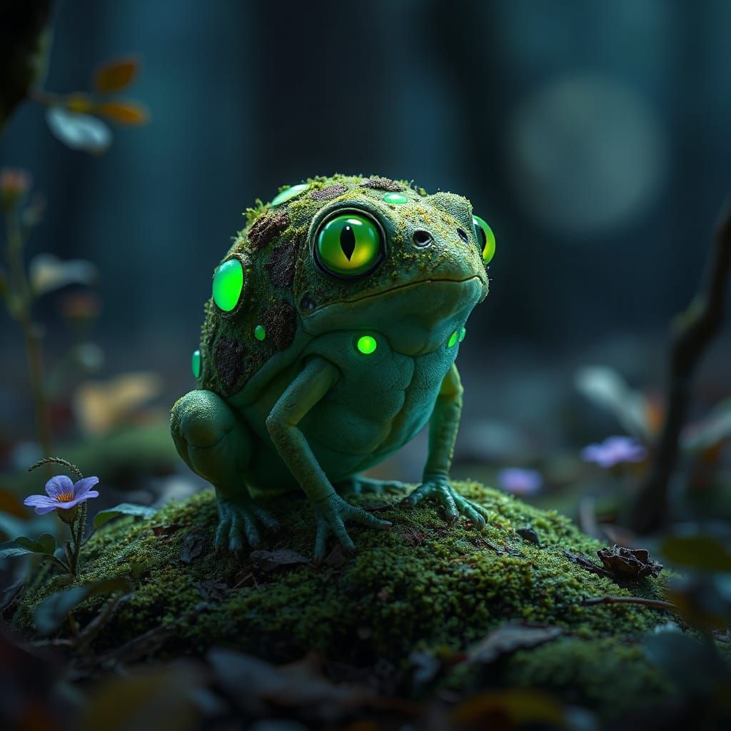 Twilight Forest Gloompetal Hopper in Anime Style