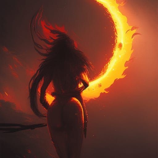 Moon in a Flaming Storm, Sinister Art