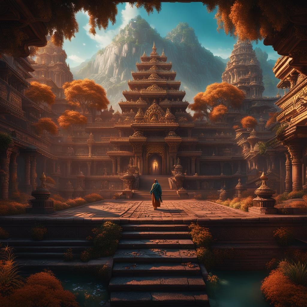 Fantastical Matte Painting in Deep Color