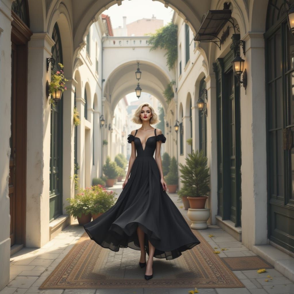 Art Nouveau High Fashion Portrait