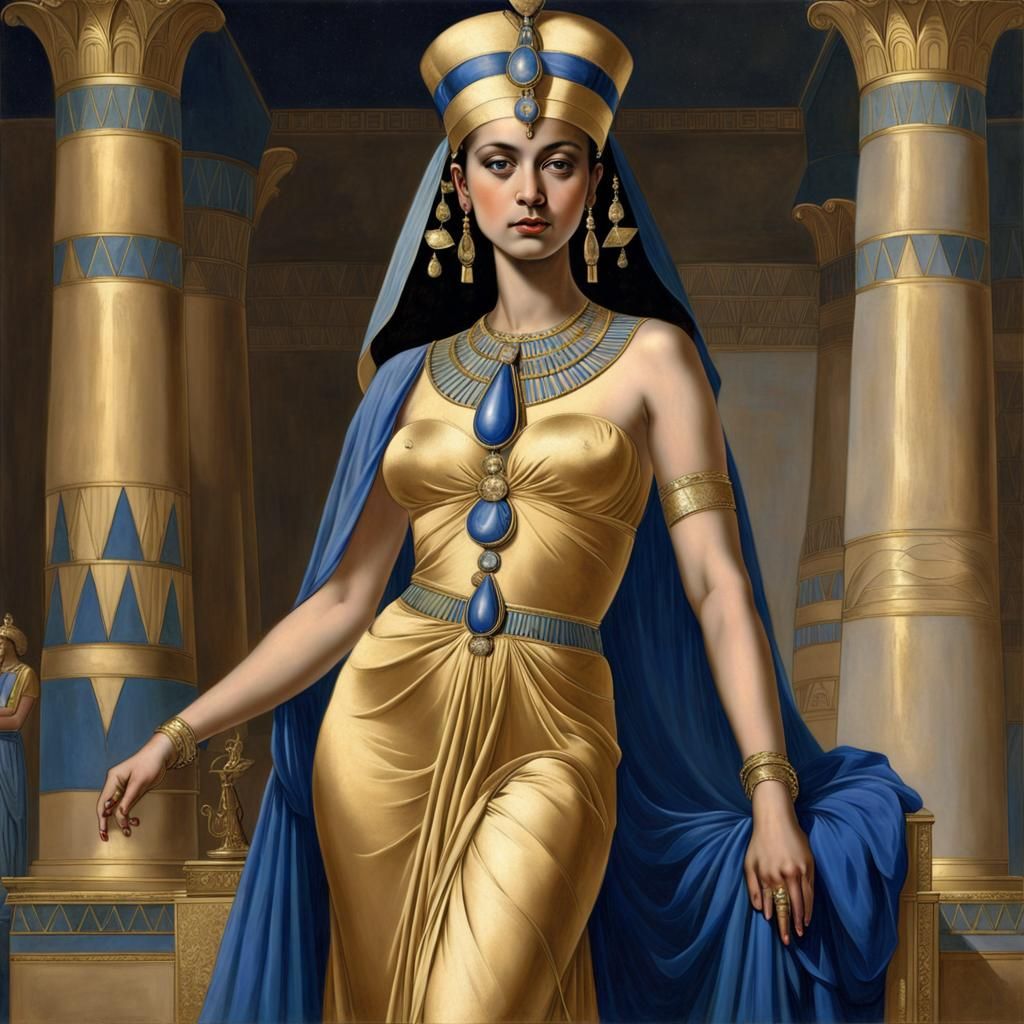 Egyptian Queen by Jean-Auguste-Dominique Ingres