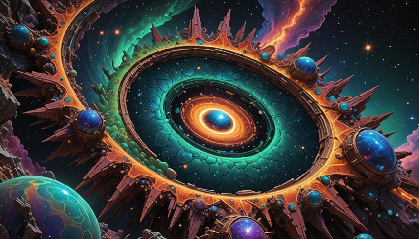 Surreal Cosmic Star Clusters in Iridescent Hues