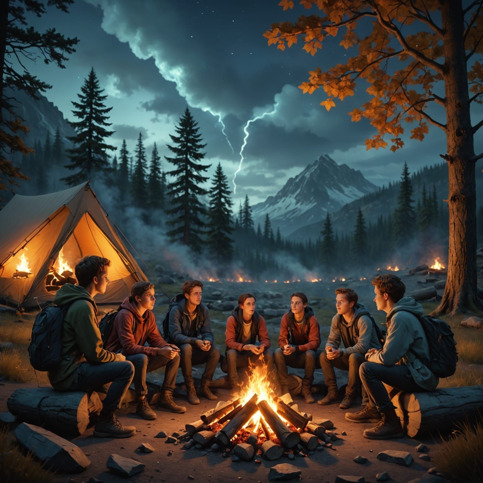 Eerie Campfire Tales of Ghostly Encounters