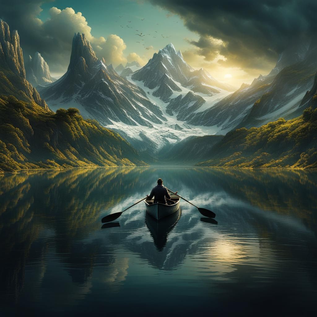Custard Lake: Epic Cinematic Digital Painting