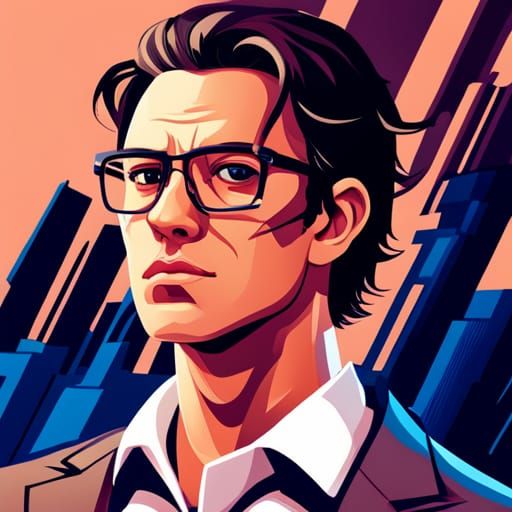 Hyperrealistic Nerdy Guy in Tuxedo Concept Art