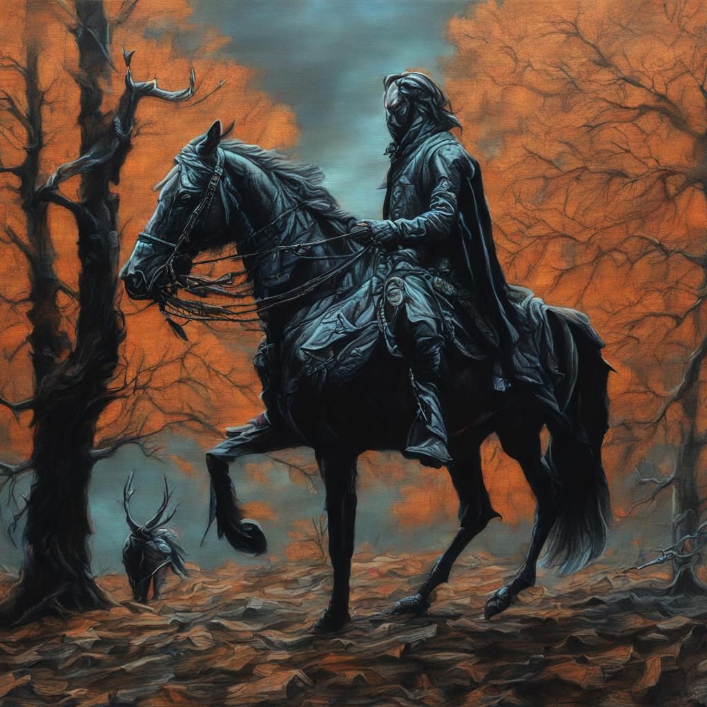 Sleepy Hollow Fantasy Concept Art in Hyperrealism