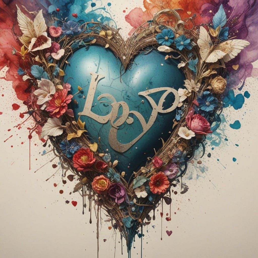 Glorious Hypermaximalist Love Explosion in Renaissance Style