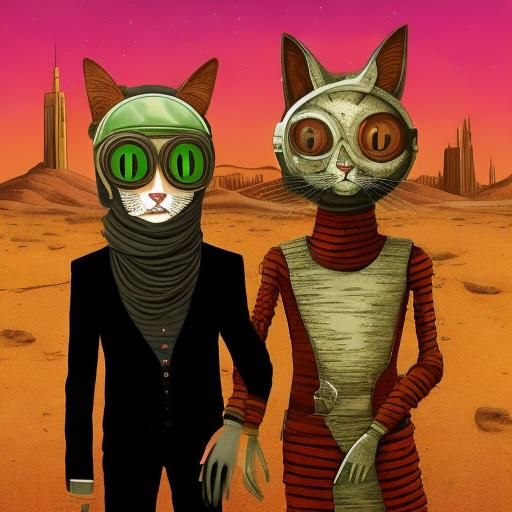 Martian Cats Date in Post-Apocalyptic Venice