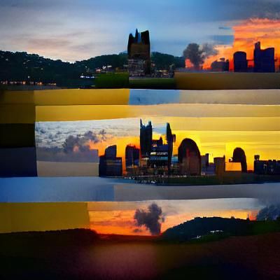 Pittsburgh Sunset: Golden Hour Over the City