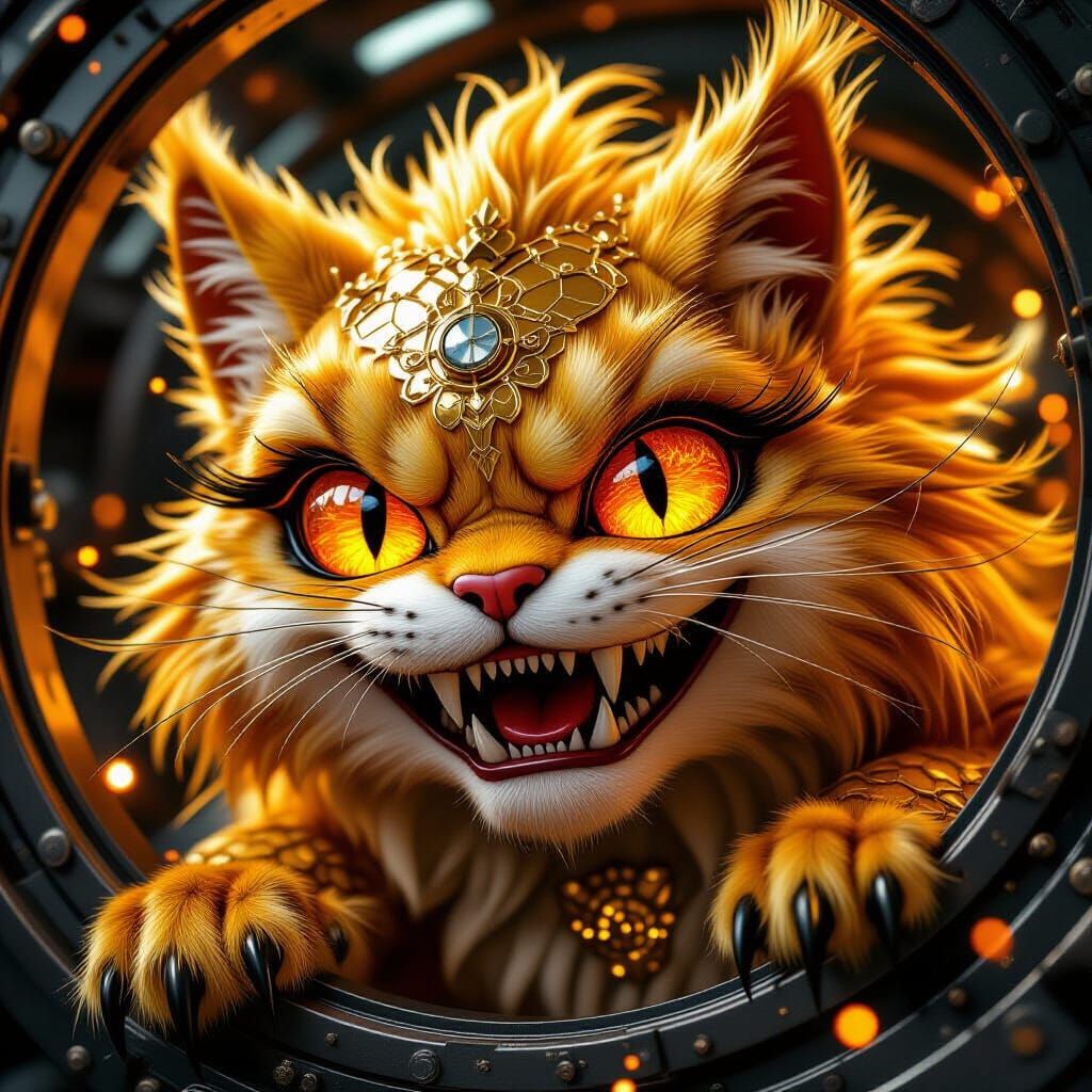 Golden Wolverine Emerging from Time Machine