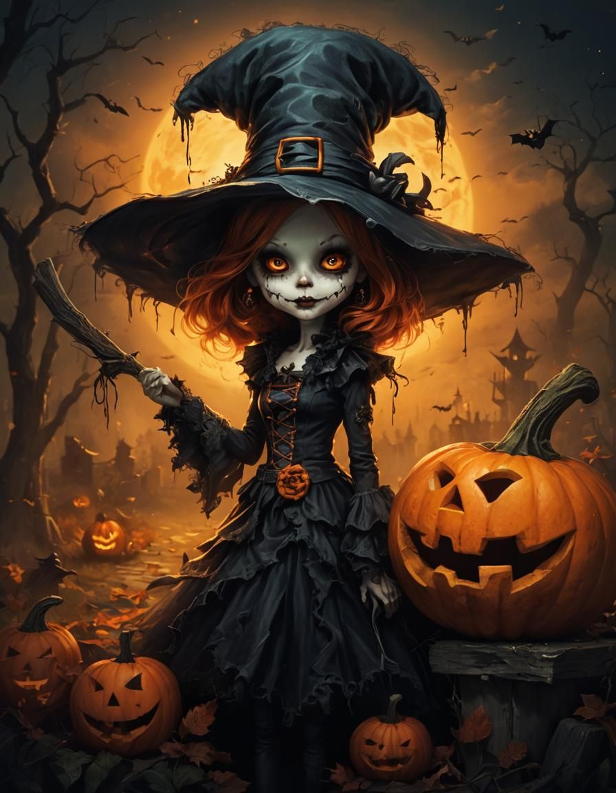 Spooky Halloween Face