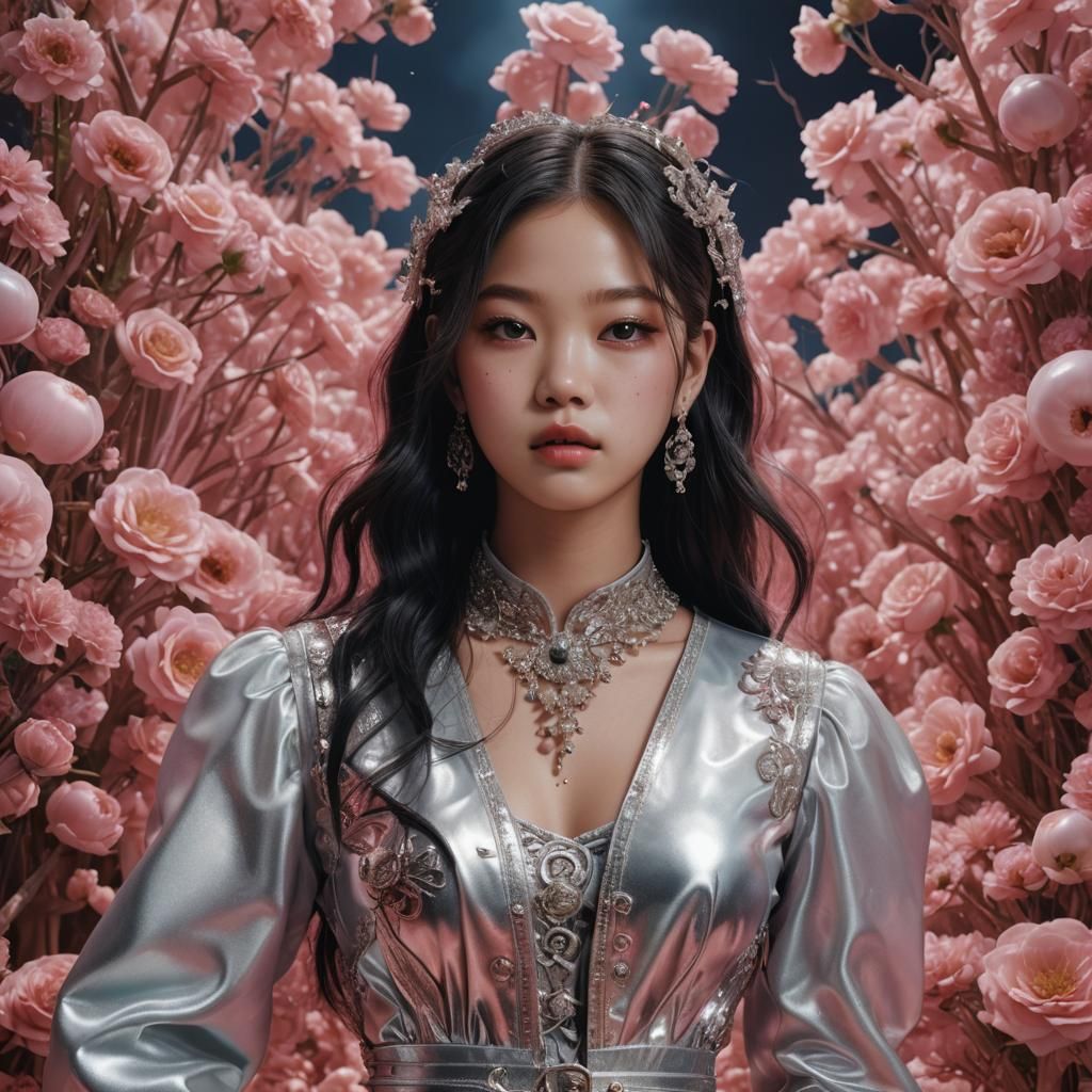 Jennie Kim Portrait with Ethereal Glow