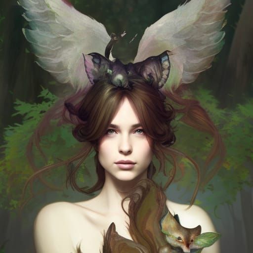 Fae Woman Portrait with Fox Features