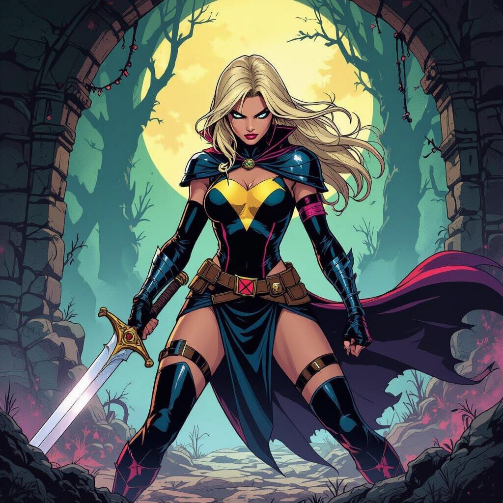 Mikayla Demaiter as Magik in Dark Fantasy Realm