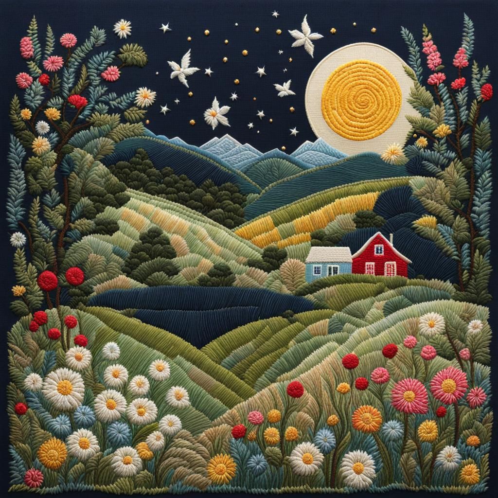 Summer Night in Artful Embroidery