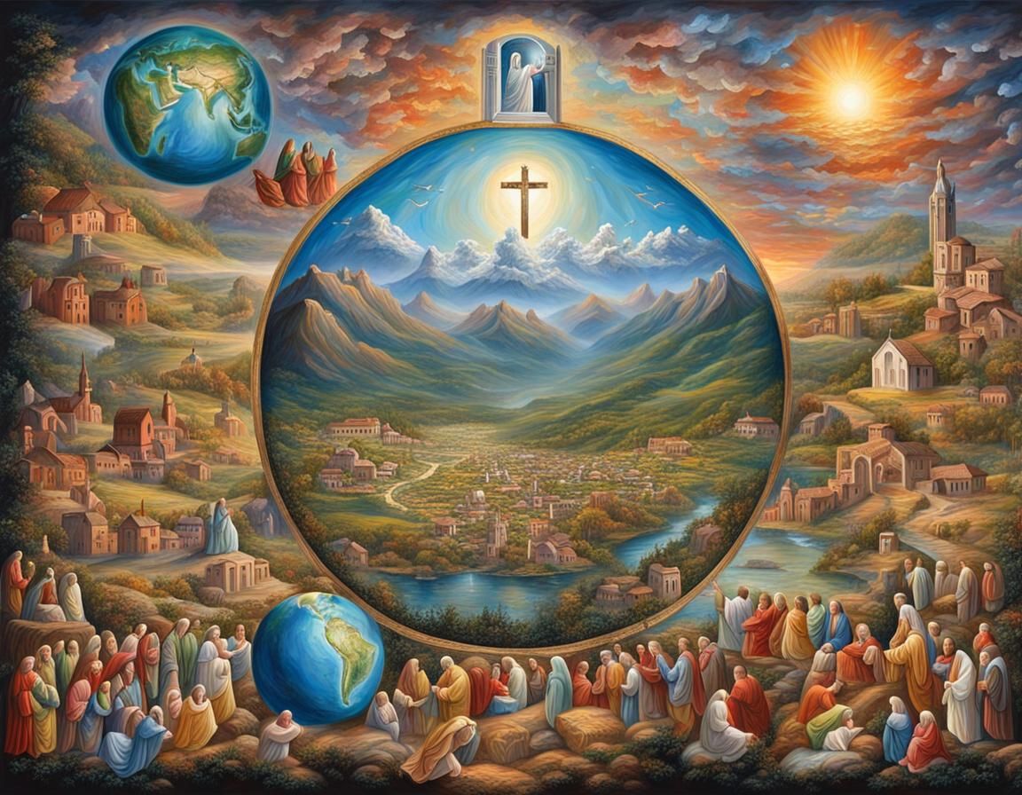 Detailed Painting: Divine Love