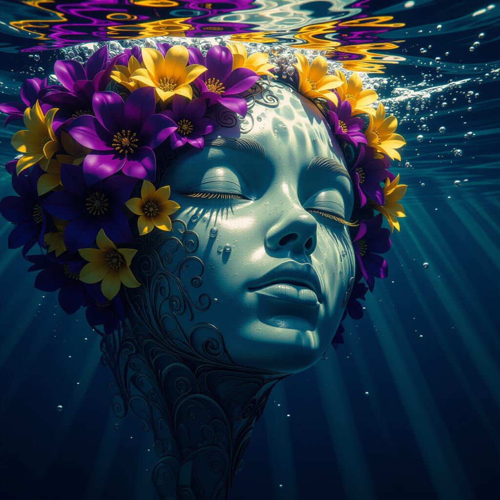 Surreal Deep Sea Hybrid in Dark Fantasy Style