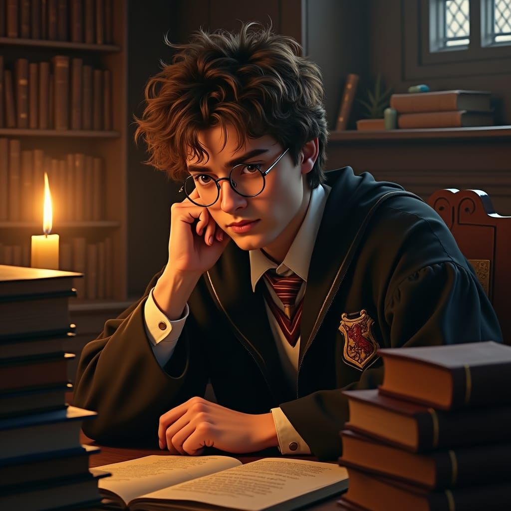 Hogwarts Student in Dutch Masters Style