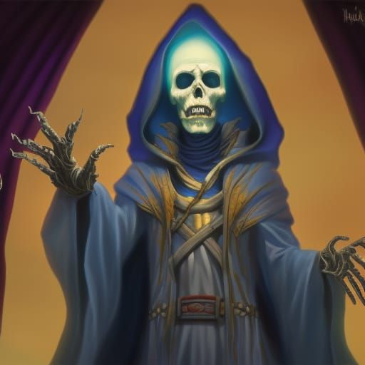 Undead Sorcerer Lich Fantasy Art Wallpaper