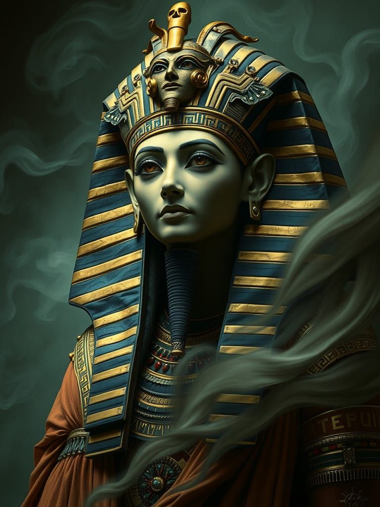 Ancient Egyptian Pharaoh as a Gothic Vampire