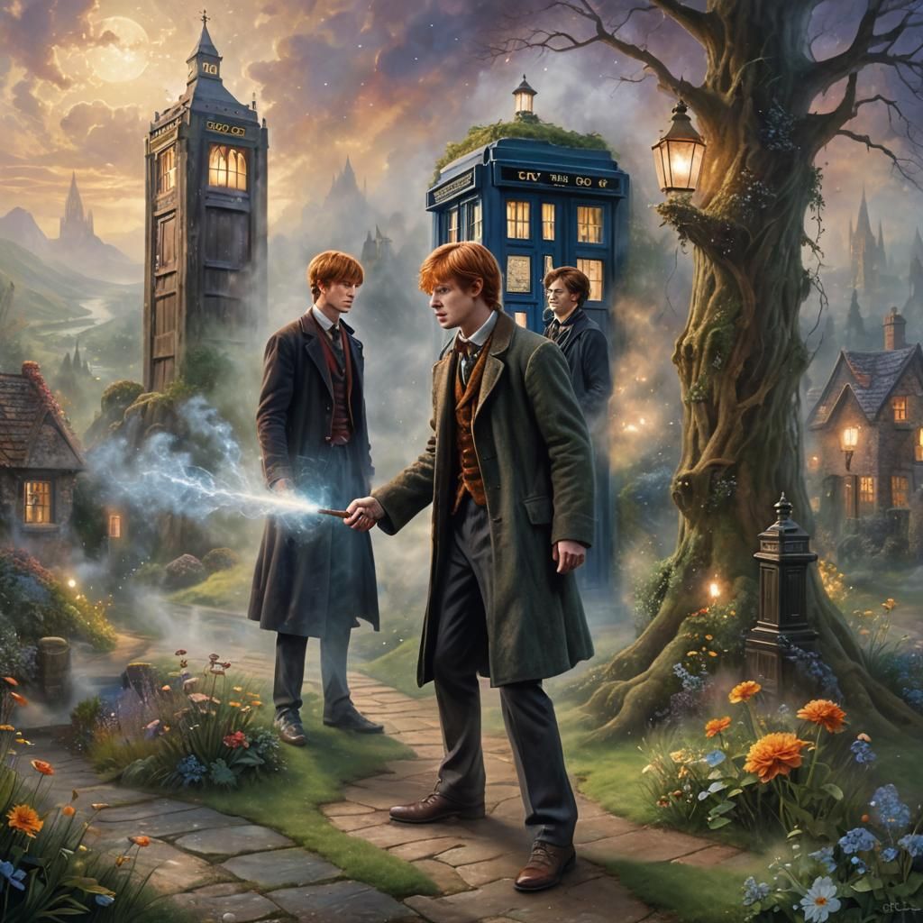 The Weasleys Encounter the Tardis