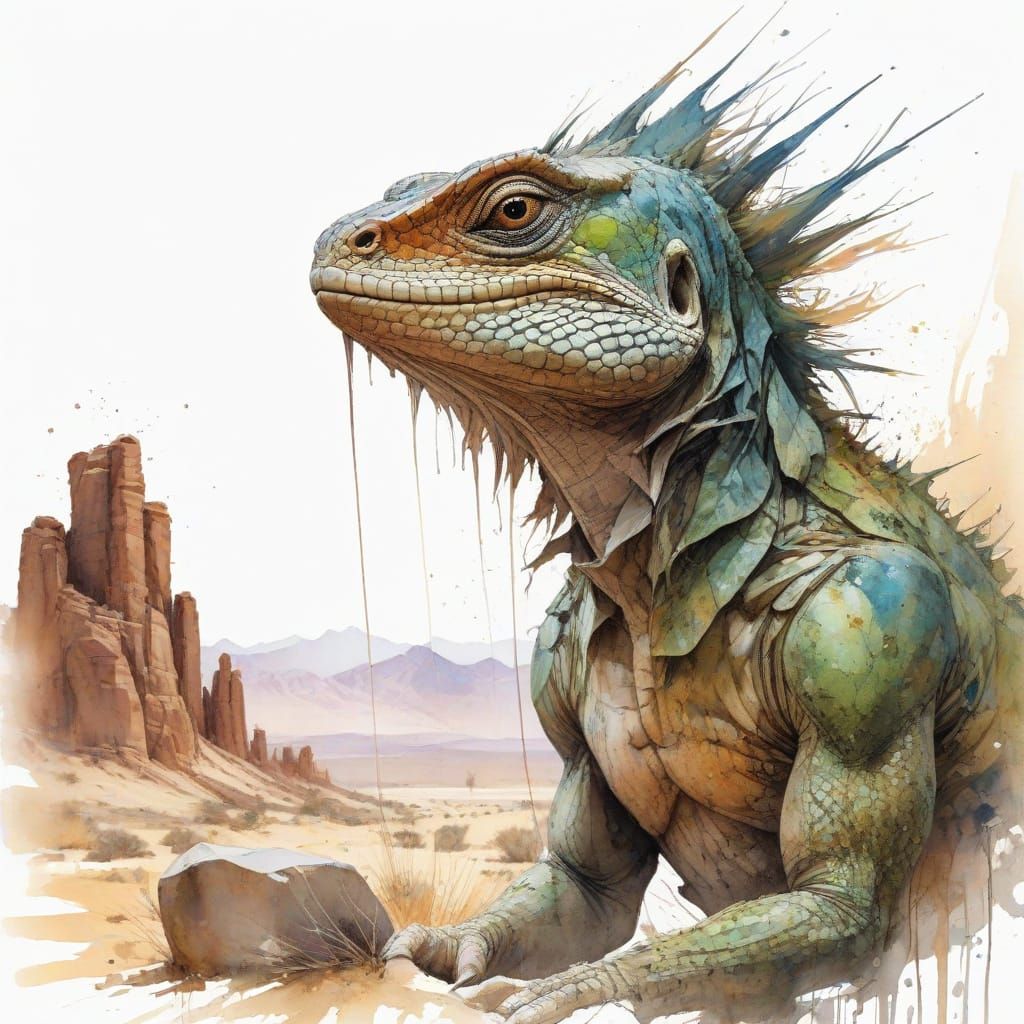 Desert Festival Under Starlit Sky with Surreal Light