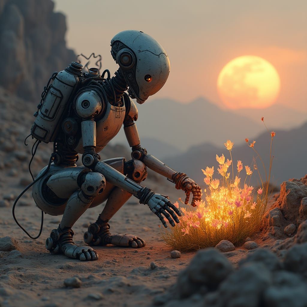 tendin' to a hidden garden of glowin'