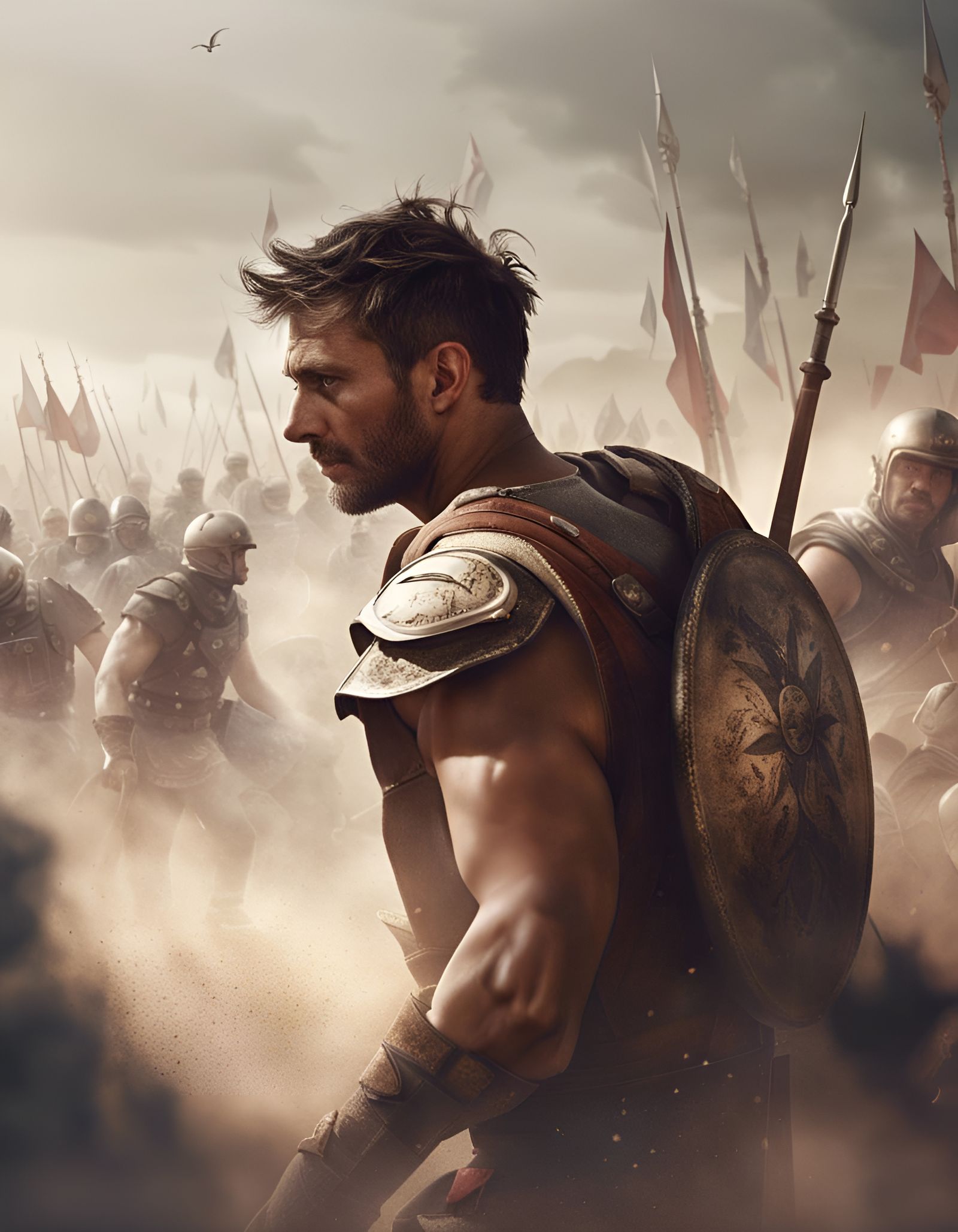 Gladiator's Victory in Old Rome: Renaissance Painting