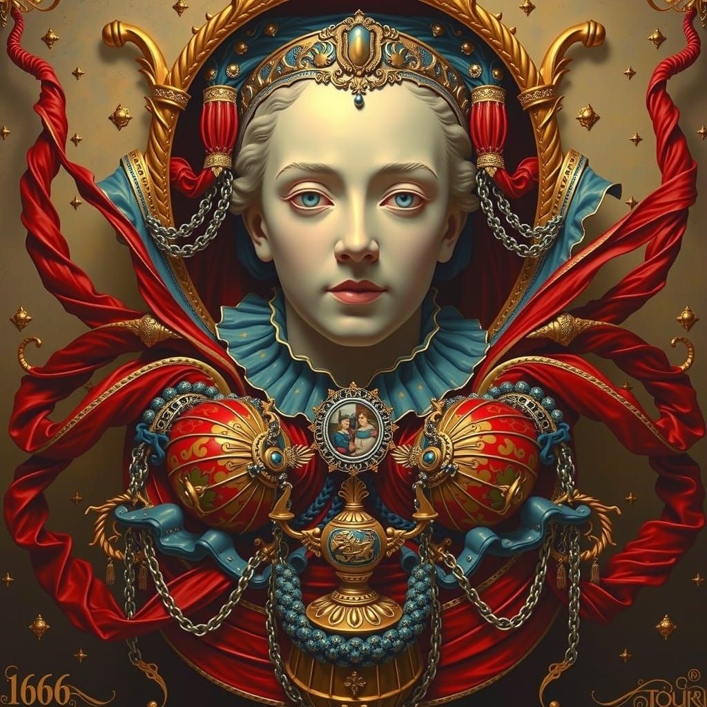 Detailed Sculpture with Intricate Filigree Design