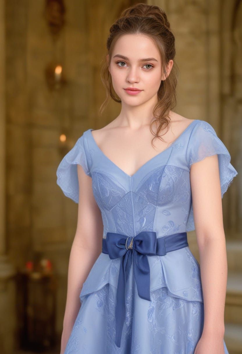Hermione Granger in Enchanting Periwinkle Ball Gown