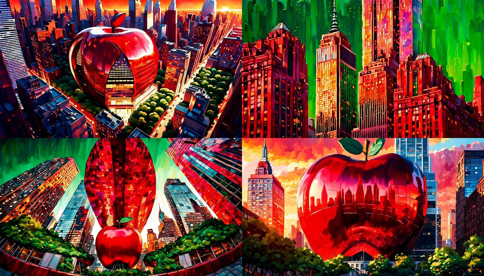 Giant Apple Building Concept for New York City