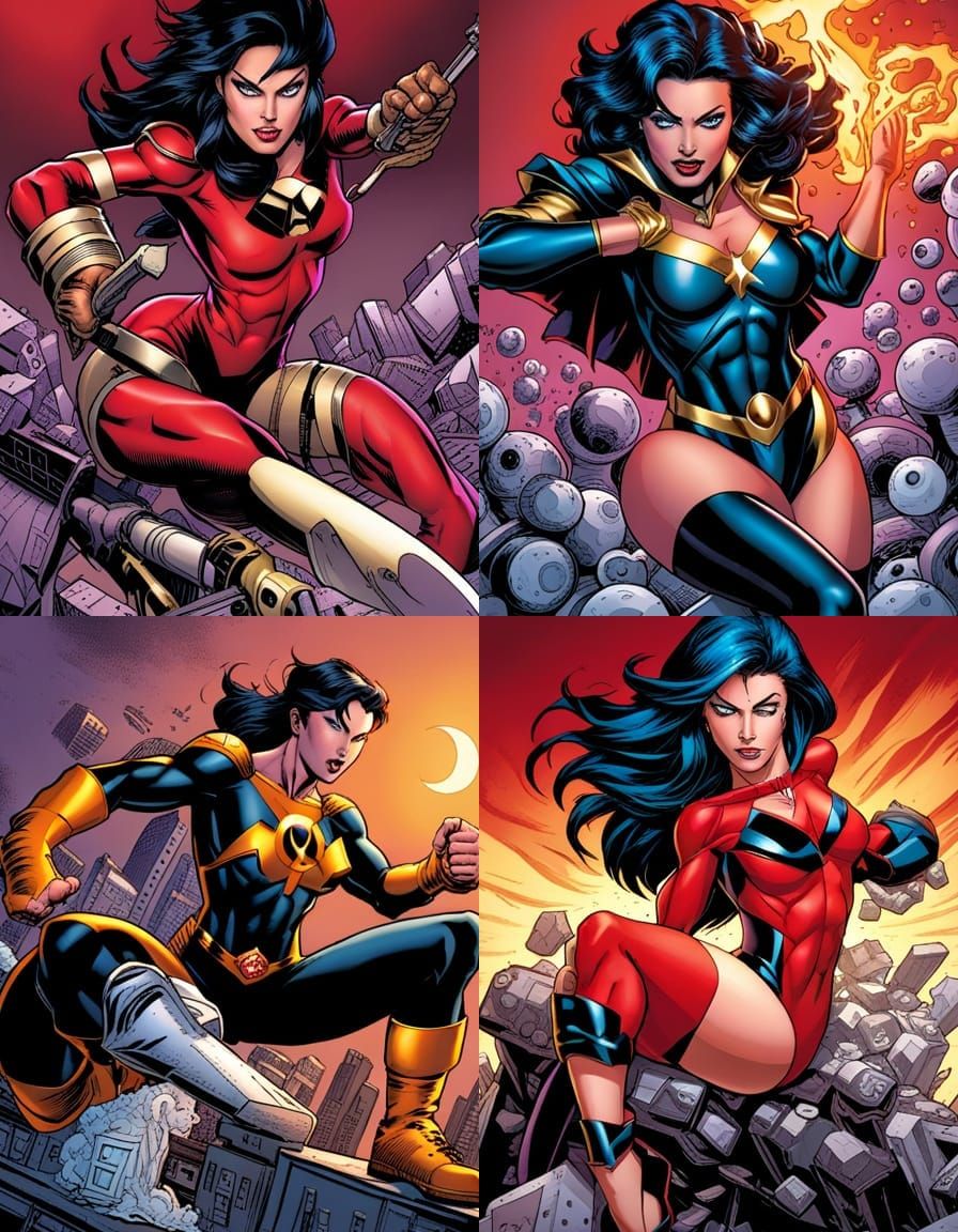 Superhero in Comic Book Style