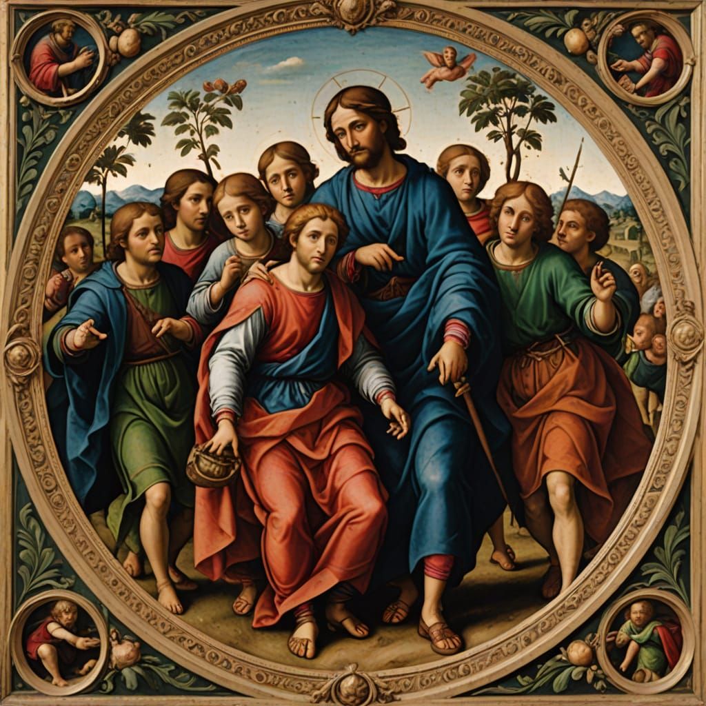 Allegory of a Full Life in Renaissance Style