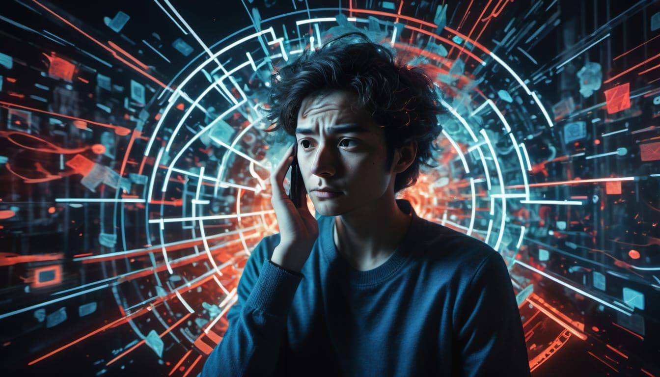 Surreal Visual Representation of Autistic Burnout