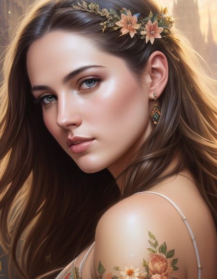 AI Image of Brunette Haired Person